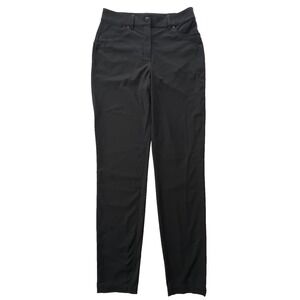 Lululemon Womens Size 6 Black Stretch Activewear Pants Pockets Athletic Trouser